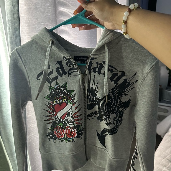 Ed Hardy Pants - grey ed Hardy set